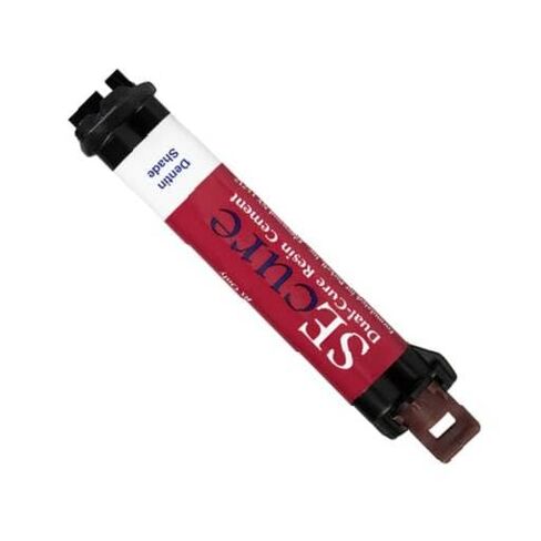 S274 Secure Dual-Cure Resin Cement with Syringe and Mixing Tips, Dentin Shade, 9 g in Kuwait
