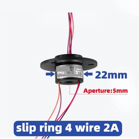 Through Hole Slip Ring 5mm4 Loop 2A Slip Ring Collector Ring Power Slip Ring Conductive Ring SRT005-22-04A in Saudi Arabia