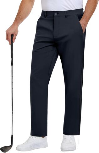Mens Golf Pants Stretch Dress Casual Pants 28"/30"/32"/34" Quick Dry Lightweight Slacks for Men Trousers with 6 Pockets in Kuwait
