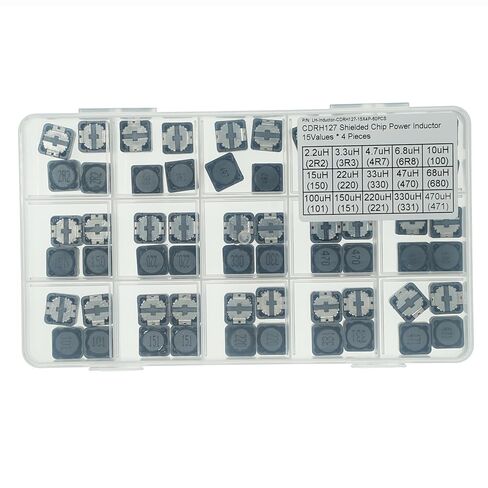 15 Types x 4 Pieces, Total 60 Pieces CDRH127 Series Shielded Power Inductor in Saudi Arabia
