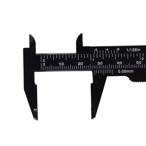 Eyebrow Measuring Ruler, Microblading Caliper Tool, Double Scale Plastic Gauge for Brow Artists (Black) in Saudi Arabia