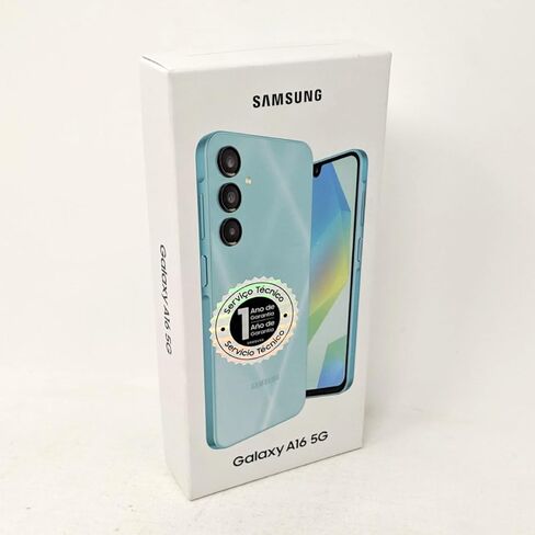 SAMSUNG Galaxy A16 5G Dual SIM (128GB, 2025) 6.7" 90Hz AMOLED, Water Resistant, 8Core, 50MP Camera (Factory Unlocked International Model for GSM, Global) A166M/DS (25W Fast Charger Bundle, Blue Black) in Saudi Arabia