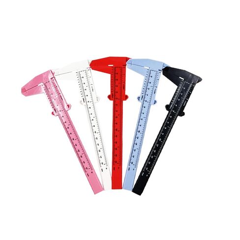 ARTIFUN 5 Pack Plastic Vernier Caliper – 5 Colors Lightweight Measuring Tool for Inside, Outside, Depth & Step Measurements – Portable Manual Caliper for DIY, Crafts, Jewelry & Household Use in Saudi Arabia