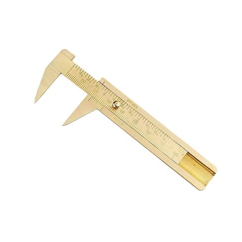 Brass Vernier Caliper 0-80mm Dual Scale Precision Measuring Tool – Pointed Tip Design in Saudi Arabia