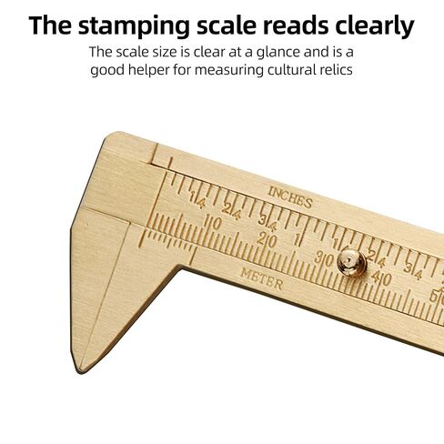 Brass Vernier Caliper 0-80mm Dual Scale Precision Measuring Tool – Pointed Tip Design in Saudi Arabia