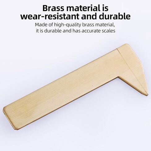 Brass Vernier Caliper 0-80mm Dual Scale Precision Measuring Tool – Pointed Tip Design in Saudi Arabia