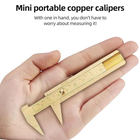 Brass Vernier Caliper 0-80mm Dual Scale Precision Measuring Tool – Pointed Tip Design in Saudi Arabia