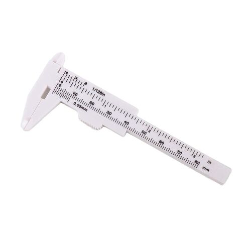Eyebrow Measuring Ruler, Microblading Caliper Tool, Double Scale Plastic Gauge for Brow Artists (Black) in Saudi Arabia