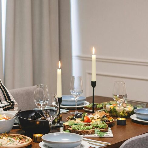 شموع مستدقة من شمع النحل الأخضر مقاس 20.32 سم، 4 عبوات من أعواد شموع مدببة من شمع النحل الطبيعي - بدون دخان، بدون قطرات وغير معطرة - وقت حرق طويل لمدة 8 ساعات لديكور المنزل، وحفلات الزفاف، والحفلات in Kuwait