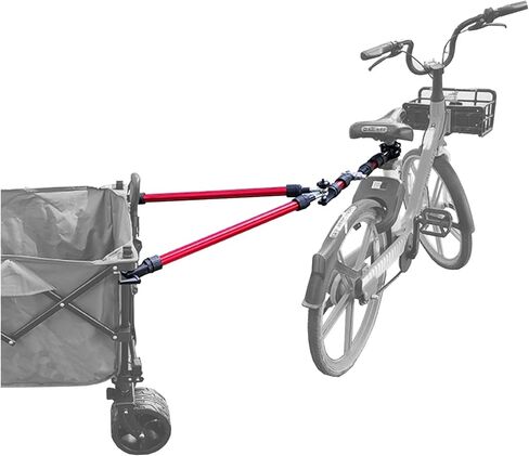 Bike Trailer Connector, Portable Folding Bicycle Trailer with Quick Release Clamps for Rear Carrier and Garden Cart Bicycle Trailer for Portable Folding Wagon Pet cart in Saudi Arabia