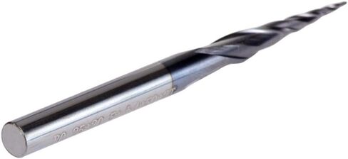 5pcs HRC55 Tapered Ball Nose Spiral End Mill R0.5xD4x20.5x50L Tungsten Solid Carbide CNC Router Bits 2 Flute Ball Nose End Mill Milling Cutter in Saudi Arabia