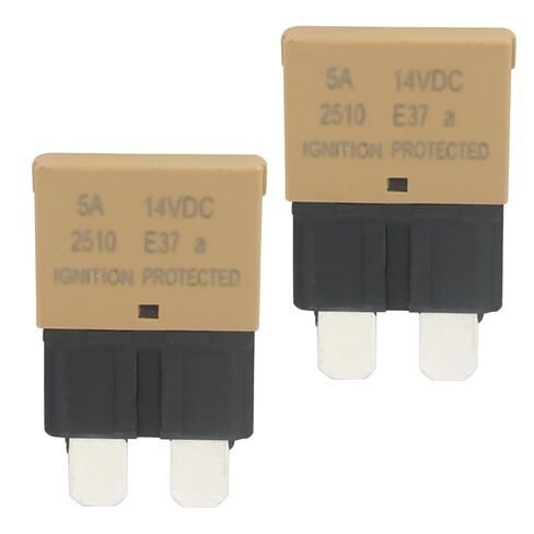 Litoexpe 2 Pack 15A Auto Reset Circuit Breaker, ATC/ATO Low Profile Mini Blade Fuses Waterproof Circuit Breaker, 12V 24V Compatible Fuse for Automotive Car Trucks Marine Boat RV Solar in Saudi Arabia