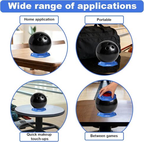 2pcs Bowling Sandpaper Holder, Universal Polishing Sanding Pad Stand with Sponge Sandpaper & Hook-and-Loop Fastener Surface Maintenance Clean Display Tool for Better Bowling Reaction in Saudi Arabia