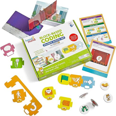 hand2mind ScratchJr Block-Based Coding Student Activity Set, Learn to Code, Computer Science and Programming for Kids, STEM Activities, STEM Classroom, Coding for Kids, Science Teacher Supplies in Saudi Arabia