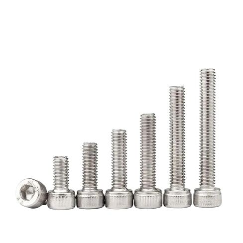 M6 304 الفولاذ المقاوم للصدأ ألين مسدس عرافة المقبس غطاء رأس مسامير الترباس DIN912 M6x8 10 12 22 25 30 35 40 45 90 100 110 130 150 مم (M6x120mm 5 قطع) in Kuwait