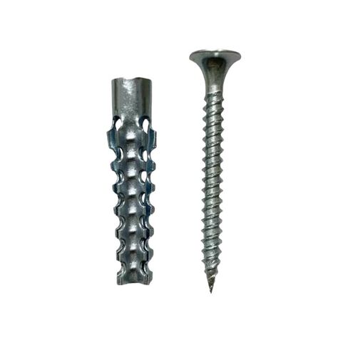 50/100Sets Metal Expansion Tube Self Tapping Screws Sets Drilling Plug Screw for Concrete Wall Fasteners Bolts Kits(6mm-50 Sets) in Saudi Arabia