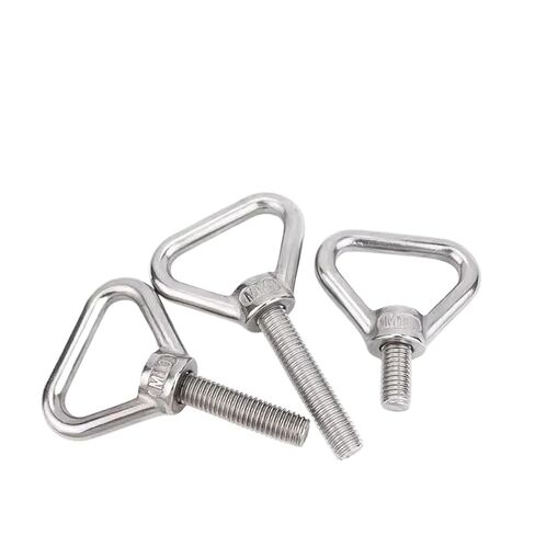 304 الفولاذ المقاوم للصدأ M8 M10 M12 مثلث رفع المسامير الدائري (M8x160mm 2 قطعة) in Kuwait