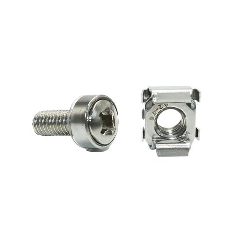 304 Stainless Steel Cabinet Screw M5 M6x16 for Network Storage Server Chassis Caged Nut Screws Washer Rack Bolt Mount Clip Nuts(10Set M5x16) in Saudi Arabia