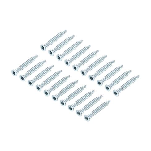 20/50/100pcs Furniture Confirmat Screw Hex Socket Wood Screws Zinc Plated Countersunk Self-Tapping Connecting(7x49mm 20pcs) in Saudi Arabia
