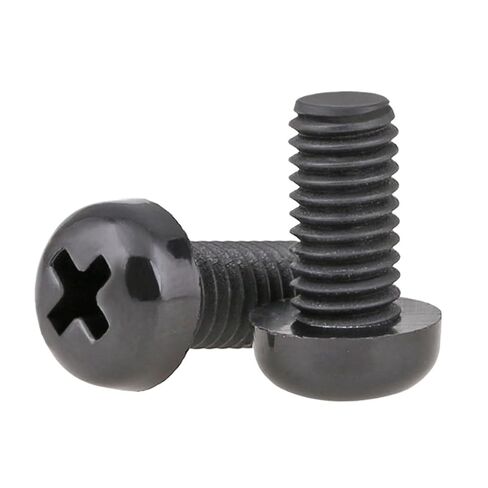200-1000pcs/bag M2 .5 M3 M4 M5 Black White Nylon Plastic Insulation Phillips Cross Recessed Round Pan Head Screw(White,M2.5X5 1000pcs) in Saudi Arabia