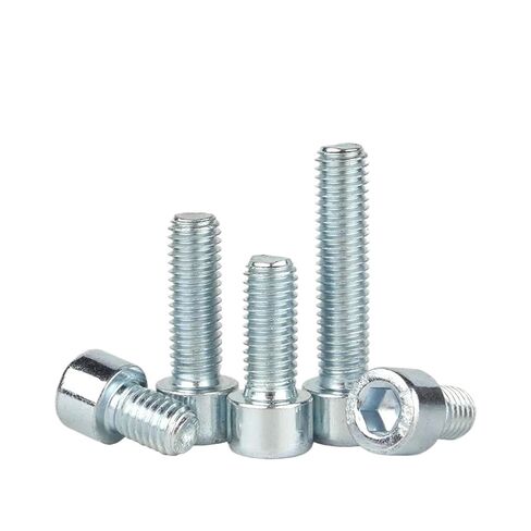 8. Grade White Zinc Plated Hexagon Hex Socket Cup Cap Bolts Full Half Thread Screws M3 M4 M5 M6 M8 M10(M8x90half 5pcs) in Saudi Arabia