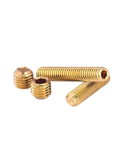 Brass Hex Socket Cup Point Set Screw M2 .5 M3 M4 M5 M6 M8 M10 M12 Headless Allen Head Grub Bolt Length 2mm~40mm(M3x4mm-20pcs) in Saudi Arabia
