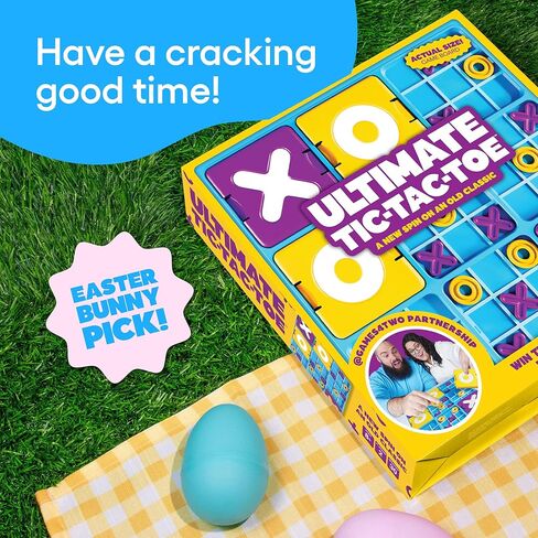 Ultimate TIC TAC TOE ™ من ألعاب اللوح المرحّة المليئة بالتجمعات العائلية ، والألعاب الرائعة للأطفال 8+ ، تشمل لوحة واحدة ، 41 MINI X'S ، 40 MINI O ، 5 X'S ، 5 LAGE O'S in Kuwait