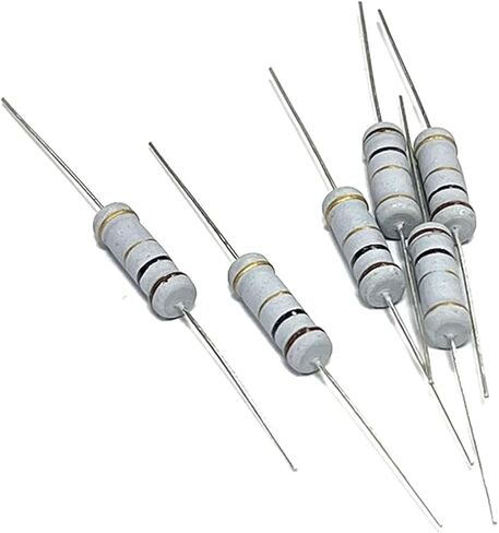 2W Carbon Film Resistor 0.1R 1R 10R 100R 1K 10K 100K 1M 0.1 1 10 100 R K Ohm 5% Resistance 0.1R~1M 20Pcs(CF 2W 1R8 20pcs) in Saudi Arabia