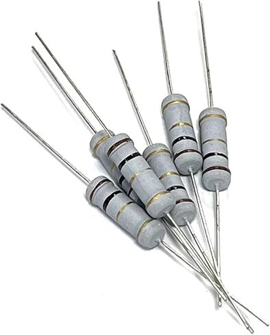 2W Carbon Film Resistor 0.1R 1R 10R 100R 1K 10K 100K 1M 0.1 1 10 100 R K Ohm 5% Resistance 0.1R~1M 20Pcs(CF 2W 1R8 20pcs) in Saudi Arabia