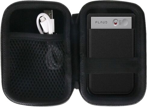 WERJIA Hard Carrying Travel Case for PLAUD Note Pro AI/ABVPO/RECOLX/Tophorse AI Voice Recorder,Compatible with and More Brands AI Voice Recorder and Magnetic Protective Case (Black) in Saudi Arabia
