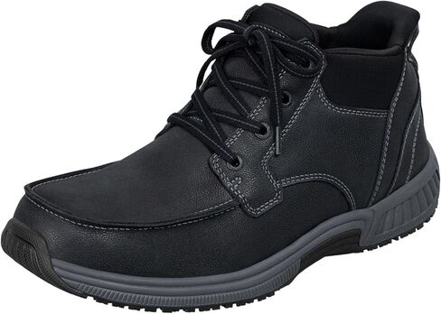 Orthofeet Men's Orthopedic Leather Verno Hands-Free Boot in Saudi Arabia