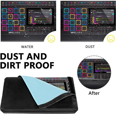 Premium Audio Workstation Cover Compatible with MPC Live III Dual-Layer Fabric with Hook-and-Loop Closure, Suitable for Studio and Home Production Daily Use in Saudi Arabia
