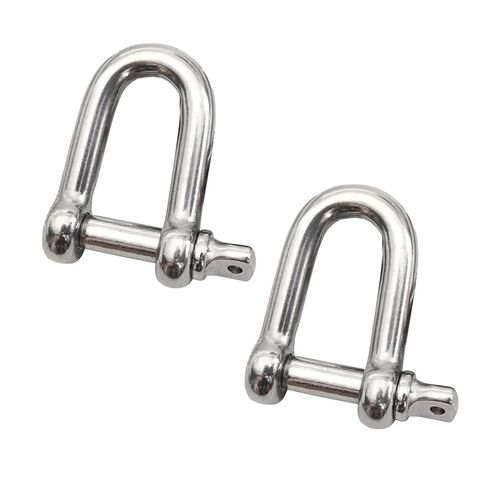 2 Pack 5/16 Inch 304 Stainless Steel Marine Grade Clevis Shackle, Anchor Shackle for Rigging, Traction Steel Wire, Chains Wirerope Lifting - Working Load Limit 1000 lbs (U) in Saudi Arabia