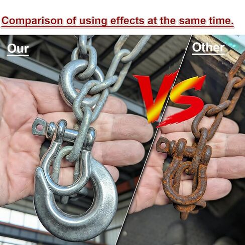 2 Pack 5/16 Inch 304 Stainless Steel Marine Grade Clevis Shackle, Anchor Shackle for Rigging, Traction Steel Wire, Chains Wirerope Lifting - Working Load Limit 1000 lbs (U) in Saudi Arabia