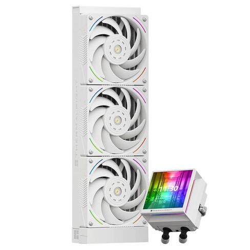 Thermalright Hyper Vision 360 Argb White Cpu Aio Cooler ، PC 360 SPECIFICISION SYSTEM TOWNER ، 3.95in Screen Perfult Perform in Saudi Arabia
