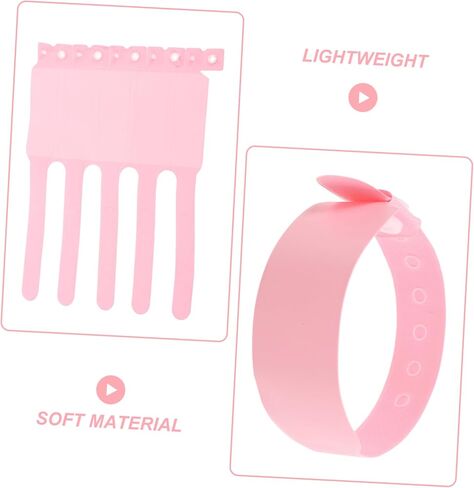 FRCOLOR 100pcs Newborn Id Bracelets Disposable PVC Hospital Wristbands for Infant Identification, Wristbands Waterproof Writable Baby ID Bands for Boys and Girls in Saudi Arabia