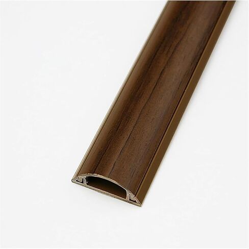 Floor Cable Cover,Protector,Semi-Circle,Self Adhesive,Wood Grain Color,Office,Home,1m Length, in Saudi Arabia