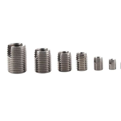 50Pcs Stainless Steel Inner Thread, Thread Reinforce Repair Tool with Storage Case Self Tapping Thread Inserts Set in Saudi Arabia