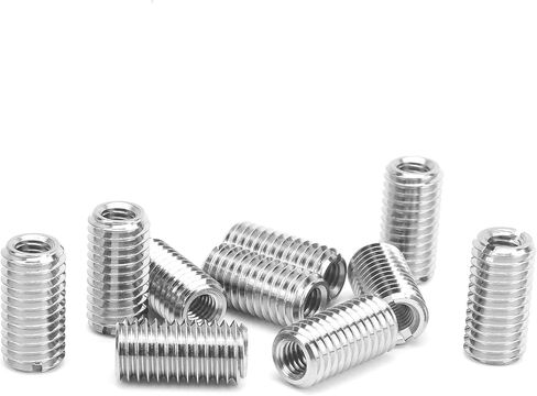 10pcs Quick Self Tapping Thread Inserts, 303 Length:20mm, M6*1-M10*1.5 in Saudi Arabia