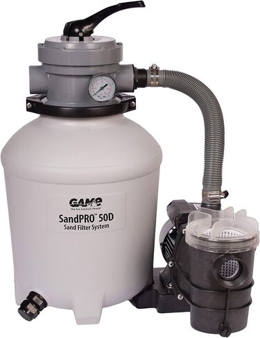 GAME SandPRO 50D Series, Complete 0.5HP Replacement Pool Sand Filter Unit, Designed for Intex & Bestway Pools, High-Performance Above-Ground Pool Vacuum, Energy Efficient, Easy to Operate in Saudi Arabia