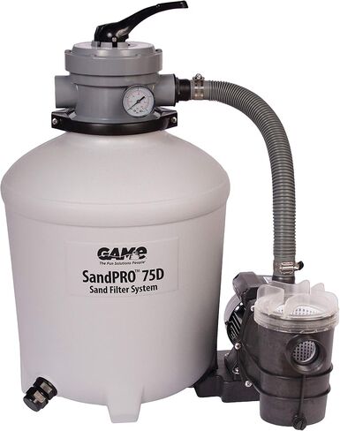 GAME SandPRO 50D Series, Complete 0.5HP Replacement Pool Sand Filter Unit, Designed for Intex & Bestway Pools, High-Performance Above-Ground Pool Vacuum, Energy Efficient, Easy to Operate in Saudi Arabia