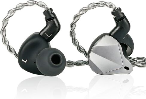 keephifi AGA ONE Audiophile IEM Earbuds, 10MM Dual Cavity Dual Magnetic DD in Ear Monitor Headphones, Stereo HiFi Bass IEM Earphones CNC Sand Blasting Cover with 2Pin-C Cable for Singers in Kuwait