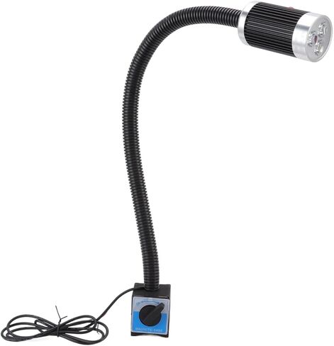 Garosa Magnetic Work Light, Aluminium Adjustable 24V 9W Gooseneck LED Lamp for Industrial Use, CNC Drill Press and Workshop Lighting in Saudi Arabia