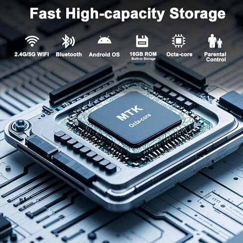 مشغل MP3 80 جيجابايت مع Bluetooth و WiFi ، مشغل موسيقى الشاشة 4 بوصات مع Spotify ، متجر Play ، Pandora ، Audible ، Amazon Music ، Android MP3 Player تصل إلى 1 تيرابايت (أسود) in Kuwait