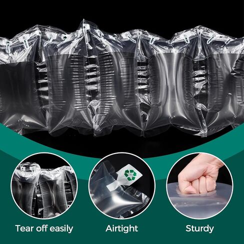 300 قطعة وسائد هوائية للشحن مع مضخة تعبئة أكياس هوائية قابلة للنفخ، مستلزمات التعبئة للشحن ونقل مواد التعبئة والتغليف، حشوات المحفظة للشكل، 4.7 × 7.87 بوصة in Kuwait