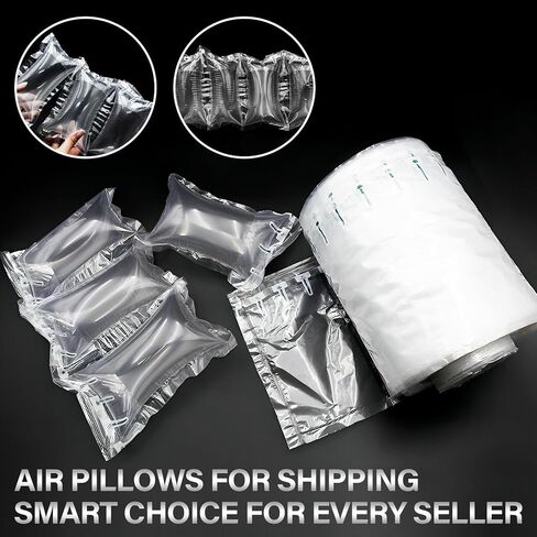 300 قطعة وسائد هوائية للشحن مع مضخة تعبئة أكياس هوائية قابلة للنفخ، مستلزمات التعبئة للشحن ونقل مواد التعبئة والتغليف، حشوات المحفظة للشكل، 4.7 × 7.87 بوصة in Kuwait