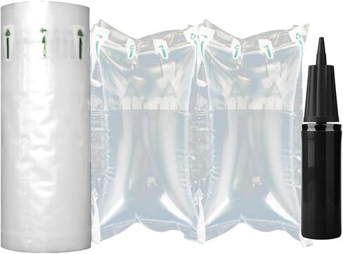 وسائد هوائية للشحن مع أكياس هوائية لتغليف المضخة، عدد 200، 4.72 بوصة × 9.84 بوصة، مواد تعبئة قابلة للنفخ تستخدم لحشو المحفظة للحفاظ على الشكل والشحن بالبريد، بديل لتعبئة الفول السوداني in Kuwait