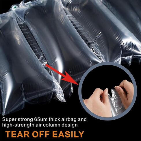 وسائد هوائية للشحن مع أكياس هوائية لتغليف المضخة، عدد 200، 4.72 بوصة × 9.84 بوصة، مواد تعبئة قابلة للنفخ تستخدم لحشو المحفظة للحفاظ على الشكل والشحن بالبريد، بديل لتعبئة الفول السوداني in Kuwait