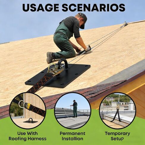 مرساة على شكل حرف D، مرساة للحماية من السقوط، لوحة تثبيت على شكل حرف D خرسانية، مرساة سقف قابلة لإعادة الاستخدام، مناسبة لـ: الجدران الخرسانية، والأسقف، والأعمدة، ومعالجة طلاء مسحوق السطح in Kuwait