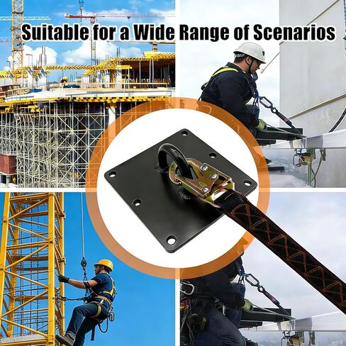 مرساة على شكل حرف D، مرساة للحماية من السقوط، لوحة تثبيت على شكل حرف D خرسانية، مرساة سقف قابلة لإعادة الاستخدام، مناسبة لـ: الجدران الخرسانية، والأسقف، والأعمدة، ومعالجة طلاء مسحوق السطح in Kuwait